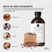 500ml Organic Castor Oil - Hexane Free Cold Pressed Anti Oxidant Skin Hair Care thumbnail