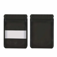 400 Resealable Mylar Stand Up Bags 36x25cm - Black Food Packaging Zip Pouch thumbnail