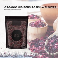 50g Organic Hibiscus Rosella Flower Crushed - Dried Herbal Tea Supplement thumbnail