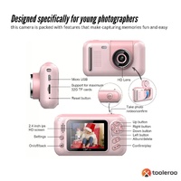Kids HD Digital Camera Pink - Children's Selfie Photo Video 2.4 Inch Screen thumbnail
