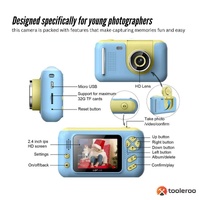 Kids HD Digital Camera Blue - Children's Selfie Photo Video 2.4 Inch Screen thumbnail