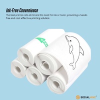 Social Hike 5 Pack Thermal Paper Camera Rolls Sticker - Instant Print Refill thumbnail