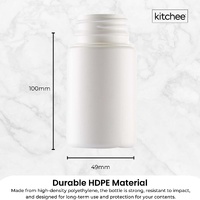 Kitchee 10x Tablet Bottles 90ml + 38mm TamperTel Child Resistant Cap - Round thumbnail