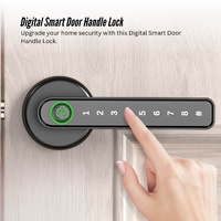 Tooleroo Digital Smart Door Lock Handle - 5in1 Keypad Home Entry Security System thumbnail