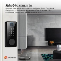 Tooleroo Digital Smart Door Lock Keypad - 5-in-1  Home Entry Security System thumbnail