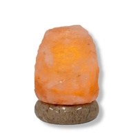 USB Colour Changing Salt Himalayan Lamp - Natural Shape Pink Rock LED Light thumbnail