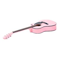 Karrera Acoustic Cutaway 40in Guitar - Pink thumbnail