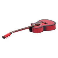 Karrera Acoustic Cutaway 40in Guitar - Red thumbnail