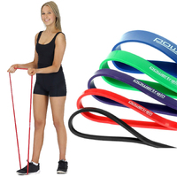 Powertrain 5x Home Workout Resistance Bands Gym Exercise thumbnail