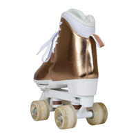 Circle Society Adjustable Quad Kids Roller Skates In Metallic Rose Gold thumbnail