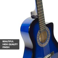 Karrera Childrens Acoustic Guitar Kids - Blue thumbnail