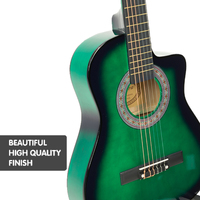 Karrera Childrens Acoustic Guitar Kids - Green thumbnail