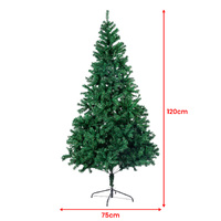 Christabelle Christmas Tree Decor 1.2m Xmas Decorations - 300 Tips Green thumbnail