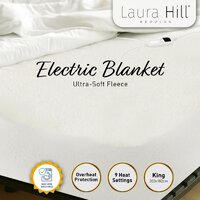 Laura Hill Electric Blanket Heated Fitted King Size Bed Safety 9 Heat Levels thumbnail