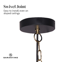 Sarantino Black and Gold Pendant Light thumbnail
