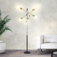 Sarantino 6-Light Metal Sputnik Floor Lamp thumbnail