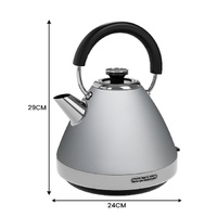 Morphy Richards 1.5L Venture Collection Pyramid Kettle in Steel Grey thumbnail