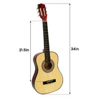 Karrera Childrens Guitar  Wooden 34in Acoustic - Natural thumbnail