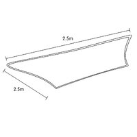 Wallaroo Square Shade Sail 2.5 x 2.5m - Sand thumbnail