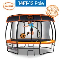 Kahuna 14ft-12 Pole Trampoline Roof Shade Cover thumbnail