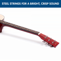 Karrera 41in Acoustic Wooden Guitar String Music Instrument thumbnail