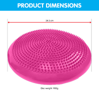 Powertrain Yoga Stability Disc Home Gym Pilates Balance Trainer - Pink thumbnail