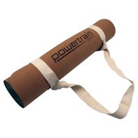 Powertrain Cork Yoga Mat with Carry Straps Home Gym Pilates - Plain thumbnail