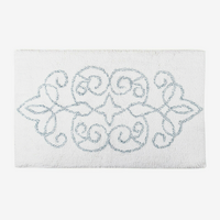 Cotton Medallion Tufted Non Slip Jacquard Bath mat thumbnail