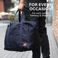 Shopper Bag Travel Duffle Bag Foldable Laptop Luggage Nylon KO-BOSTON NAVY thumbnail