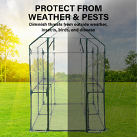 Home Ready Garden Greenhouse Shed PVC Cover Only Apex 190cm thumbnail