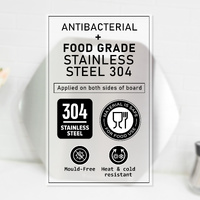 Stainless Steel Chopping Cutting Board Antibacterial Food Grade Hexagon thumbnail