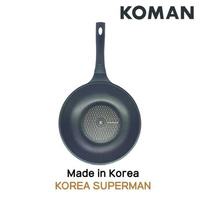KOMAN Non-Stick Titanium Coating Wok Pan 26cm + Glass Lid thumbnail