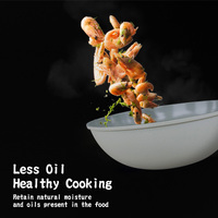 KOMAN Shinewon Vinch IH Wok Wokpan 28cm Non-stick Induction Ceramic + Glass Lid GREY thumbnail