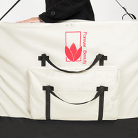 Massage Table Bed Portable Delux Wheeled Carry Bag 70cm WHITE thumbnail