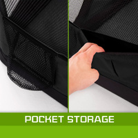 Portable Soft Dog Cage Crate Carrier L BLACK thumbnail