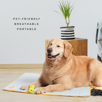 Pet Dog Cooling Mat Non-Slip Travel Roll Up Cool Pad Bed Outdoor L BEIGE thumbnail
