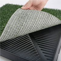 Pet Dog Potty Tray Training Toilet + 1 Grass Mat 63cm x 50cm thumbnail