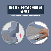 Dog Pet Potty Tray Training Toilet Detachable Wall T2 BLUE thumbnail