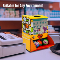40X Geometric Translucent Dog Toy Capsules 50mm Collectible Gacha in Display Box thumbnail