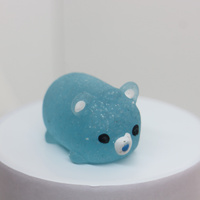 40X Care Bears Glitter Squishy Toy Capsules 50mm Collectible Gacha w Display Box thumbnail