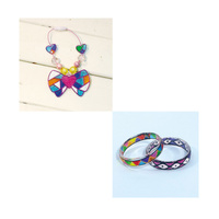 Colorato Trendy Jewellery Glass Art Deco - DIY Craft Kit for Kids Painting Set thumbnail