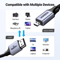 UGREEN 15516 8K Micro-HDMI to HDMI Cable 1M thumbnail