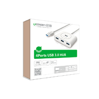 UGREEN USB 3.0 4 Ports Hub White 1M (20283) thumbnail