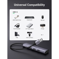 UGREEN 20805 USB 3.0 4-Port Hub with USB-C Power Port thumbnail