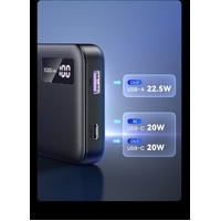 UGREEN 25742 10000mAh Two-way Fast Charging Power Bank Black thumbnail