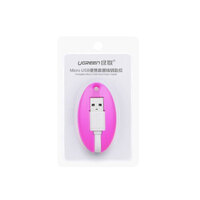 UGREEN USB to Micro USB Key Chain Cable - Pink (30310) thumbnail