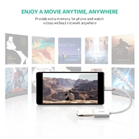 UGREEN USB Type-C Male to USB 3.0 Type A Female OTG Cable - White 15CM (30702) thumbnail