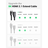 UGREEN 40447 HDMI Extension Cable 8K 60Hz 48Gbps Male to Female Cable 1M thumbnail