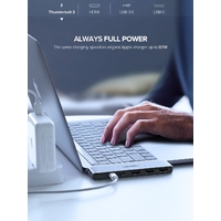 UGREEN Dual Type-C 5 in 1 to 3*USB3.0+ USB-C Female+PD Converter (50775) thumbnail