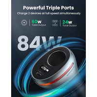 UGREEN 60712 84W Dual Port Car Charger (Space Grey) thumbnail